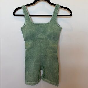 Zenana Athletic Romper - Green